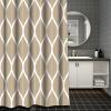 AEKDCL Waterproof Shower Curtain with Brown Lines, Multicolor Waves, 47 x 71 in view 3