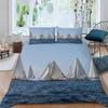 Sezhiqeu Sailboat Duvet Cover Set 155 x 220 cm, 3D Nautical Print, Soft Microfiber, Duvet Cover + 2 Pillowcases 80 x 80 cm, Zipper, D-4131 view 1