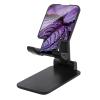 MNBVKL Adjustable Foldable Phone Stand, Purple Plant Leaf Print view 1