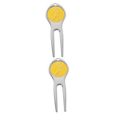 Supvox 2-Piece Golf Divot Tool, Portable Pitchfork for Precise Turf Repair