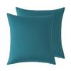 Cozomiz Outdoor Waterproof Pillow Covers, 45 x 45 cm, 2-Pack, Cyan view 1