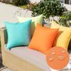 Cozomiz Outdoor Waterproof Pillow Covers, 45 x 45 cm, 2-Pack, Cyan view 3