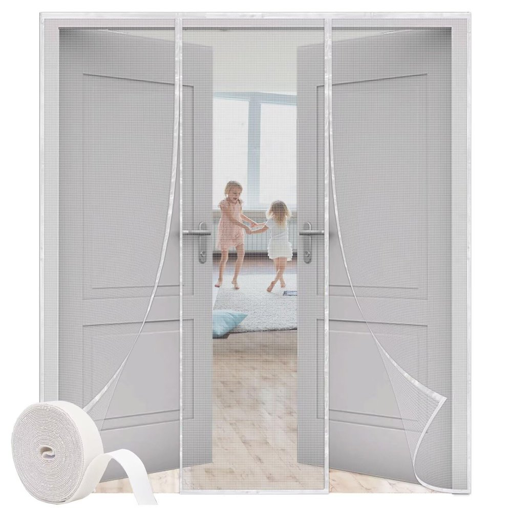 Magnetic Fly Screen Door, 100 x 215 cm, White