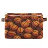 Basketball Large Foldable Storage Basket with Handles view 1