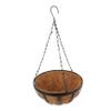 CIYODO Round Iron Hanging Flower Basket with Coconut Fiber view 1