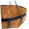 CIYODO Round Iron Hanging Flower Basket with Coconut Fiber view 3