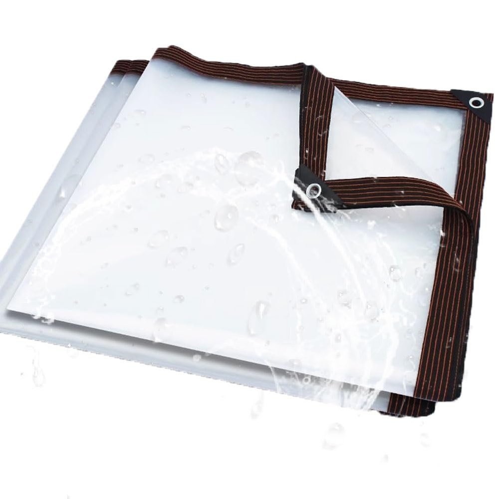YQISHI Transparent Waterproof Tarp, 3 x 3 m