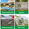 YQISHI Transparent Waterproof Tarp, 3 x 3 m view 3