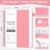 EMSHOI B5 Lined Notebook, 100 gsm Paper, 300 Pages - Pink view 2
