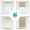 Estika Double Roller Blind No Drilling, 2-in-1 Installation (Clamp-Fix, Wall or Ceiling), Sand Beach, 35 x 150 cm, Roller Blind for Inside Windows view 4