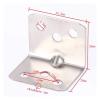 Stainless Steel Furniture Corner Brackets, 2-Pack, 156° Right-Angle Connectors, 28 × 28 × 35.5 mm view 2