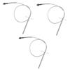 BESPORTBLE 3-Piece BBQ Grill Temperature Probe Accessories, Silver Stainless Steel view 1
