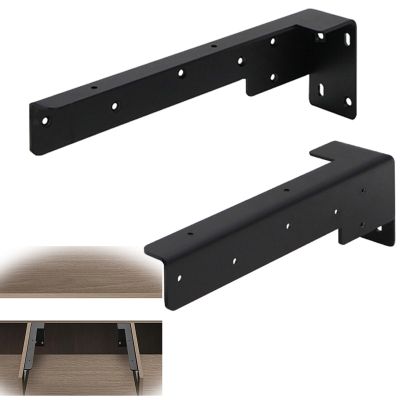 JCVCCV Hanging TV Cabinet Bracket, Triangular Metal Support Frame, Black, 32 cm/12.3 in