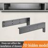 JCVCCV Hanging TV Cabinet Bracket, Triangular Metal Support Frame, Black, 32 cm/12.3 in view 3