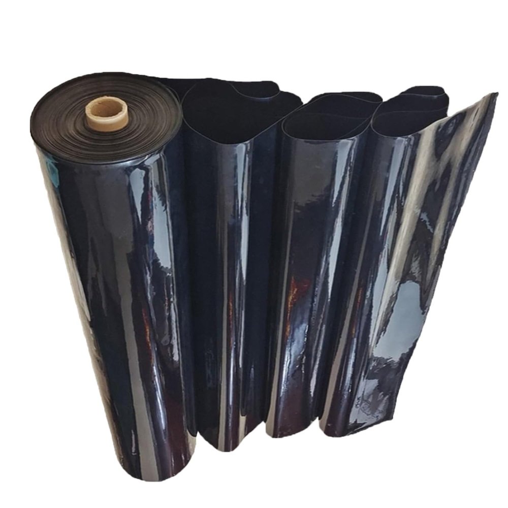 Durable Black Pond Liner, Waterproof, 6 x 8 m, Large Fish Pond Membrane for Water Gardens, Streams, Fountains, and Plants