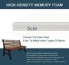 5 cm Thick Bench Cushion, 170 x 50 cm, Washable Non-Slip Seat Pad, Color 3 view 3