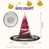 XTYGETY Dew Rose 1 Halloween Witch Hat, Unique Portable Party Headwear and Witch Decoration view 3