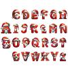Christmas Letter Ornaments, Red Acrylic Tree Decorations view 1