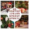Christmas Letter Ornaments, Red Acrylic Tree Decorations view 4