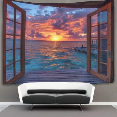 CTAMM Sonneset 3D Ocean Tapestry, 70 x 100 cm