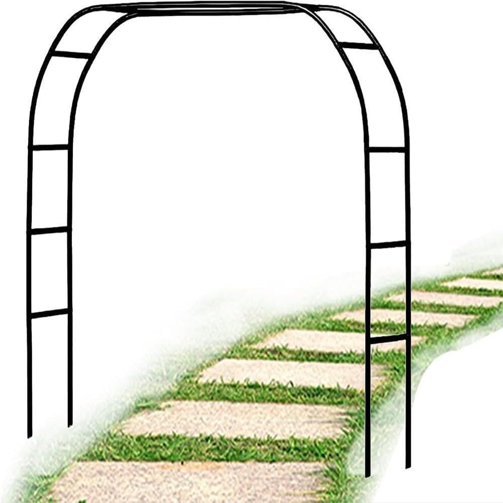 Metal Garden Arch Trellis, 1.2 × 3.5 m, Weather-Resistant Rose Arch