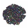 STOBOK 600-Piece Black Letter Cube Beads for Jewelry Making, Colorful Alphabet Beads for Bracelets and Crafts view 2