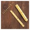 BSAXITHZB 2-Pack Gold Metal Hinges, 100 m x 9 mm, Mini Long Gold Hinges, Cabinet Hardware for Cabinets and Wooden Boxes, Antique Retro view 4