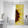SHUODAOCO Yellow Sunflower Fabric Shower Curtain, 200 W x 200 L cm view 2