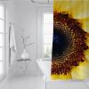 SHUODAOCO Yellow Sunflower Fabric Shower Curtain, 200 W x 200 L cm view 3