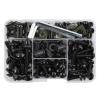 HZBHD Motorcycle Fairing Bolt and Nut Set for Kawasaki ZX6R–ZX14R, Versys 650, Black view 1