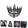 Gothic Silver Crown, Halloween Party, Cosplay Party Crown for Stage view 3