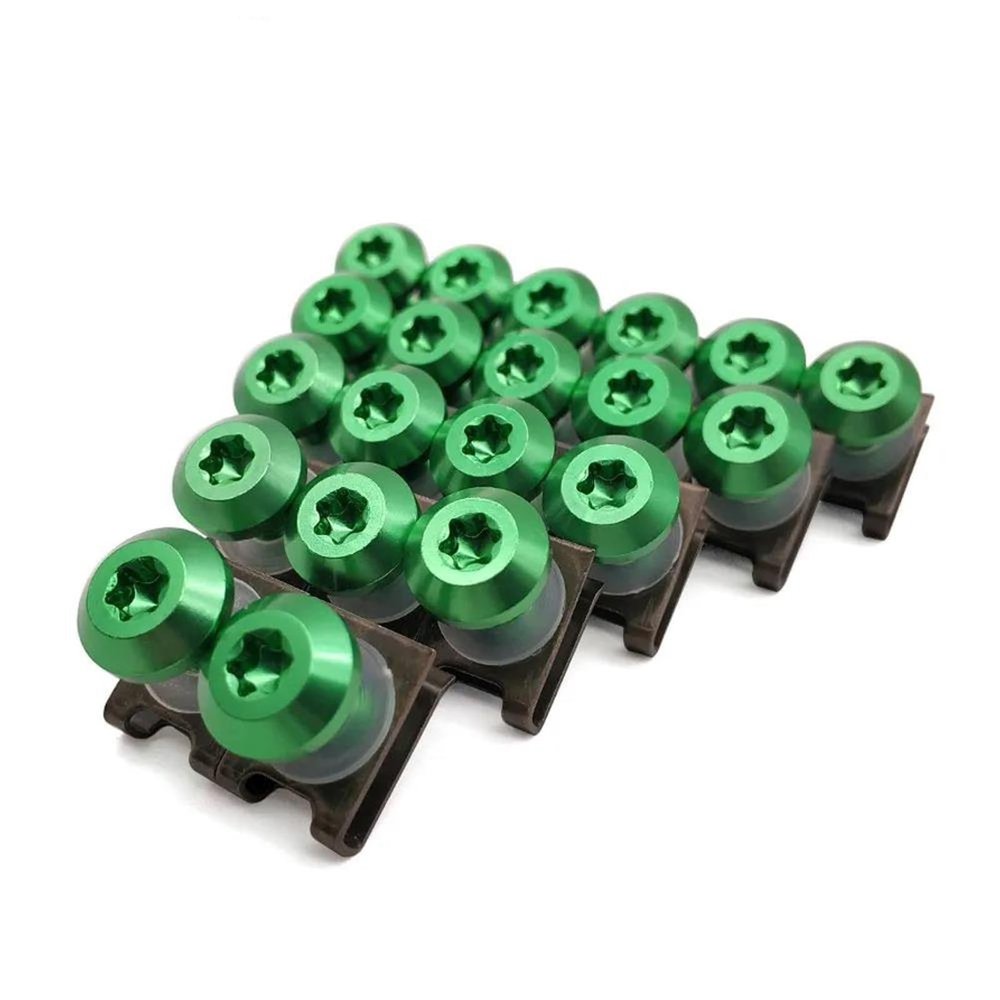HZBHD Motorcycle Fairing Screw Set for CRM250R CRF250L CRF250M CRF1000L, Green