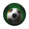 Football Coasters for Drinks, Set of 4, Absorbent, Heat-Resistant PU Leather, Non-Slip Round Cup Coasters view 1