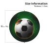 Football Coasters for Drinks, Set of 4, Absorbent, Heat-Resistant PU Leather, Non-Slip Round Cup Coasters view 2