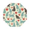Happy Walking Kitty Coasters for Drinks, 4-Piece Set view 1