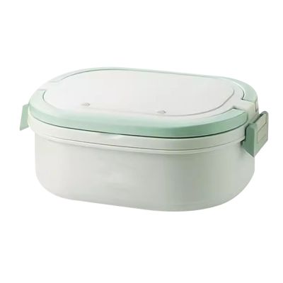 Insulated Stackable Bento Lunch Box, Leakproof, Removable Stainless Steel Insert (20 × 14.5 × 8 cm / 7.8 × 5.7 × 3.1 in)