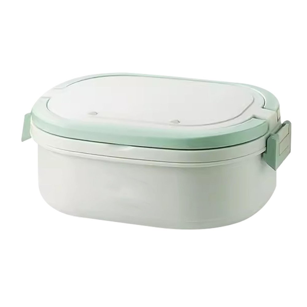 Insulated Stackable Bento Lunch Box, Leakproof, Removable Stainless Steel Insert (20 × 14.5 × 8 cm / 7.8 × 5.7 × 3.1 in)