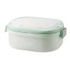 Insulated Stackable Bento Lunch Box, Leakproof, Removable Stainless Steel Insert (20 × 14.5 × 8 cm / 7.8 × 5.7 × 3.1 in) view 1