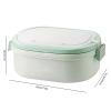 Insulated Stackable Bento Lunch Box, Leakproof, Removable Stainless Steel Insert (20 × 14.5 × 8 cm / 7.8 × 5.7 × 3.1 in) view 2