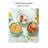 Insulated Stackable Bento Lunch Box, Leakproof, Removable Stainless Steel Insert (20 × 14.5 × 8 cm / 7.8 × 5.7 × 3.1 in) view 3