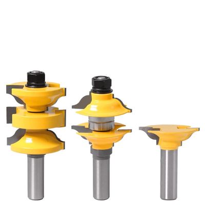 3-Piece 1/2-Inch Shank Ogee Matched Router Bit Set for Wood