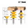 3-Piece 1/2-Inch Shank Ogee Matched Router Bit Set for Wood view 2