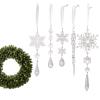 Snowflake Ornaments, Set of 5 view 1