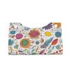 Colorful Hand-Drawn Feather Foldable Long Tissue Box Cover view 2