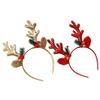 SOIMISS 8-Piece Christmas Reindeer Antler Headband Set with Faux Berries view 1