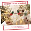 SOIMISS 8-Piece Christmas Reindeer Antler Headband Set with Faux Berries view 2