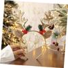 SOIMISS 8-Piece Christmas Reindeer Antler Headband Set with Faux Berries view 3
