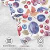 CHIFIGNO Decorative Cotton Hand Towel with Fruit, Blackberry, Grape and Plum Design, 40.6 x 71.1 cm view 3