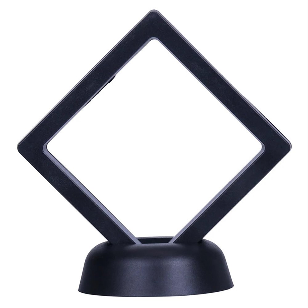 ZGXNYI 5-Pack Floating Display Frames, 7 x 7 cm, Black