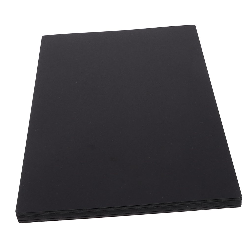 SEWACC 100-Piece A4 Black Origami Cardstock, 230 gsm